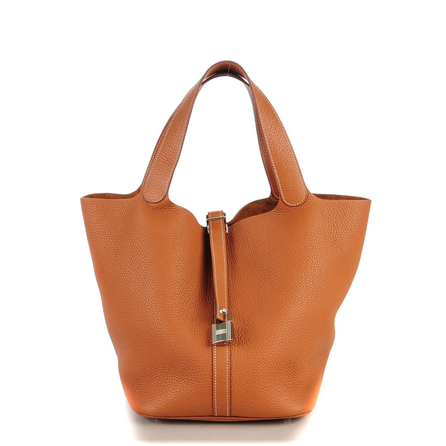 Taurillon Clemence Picotin Lock 26 GM Gold