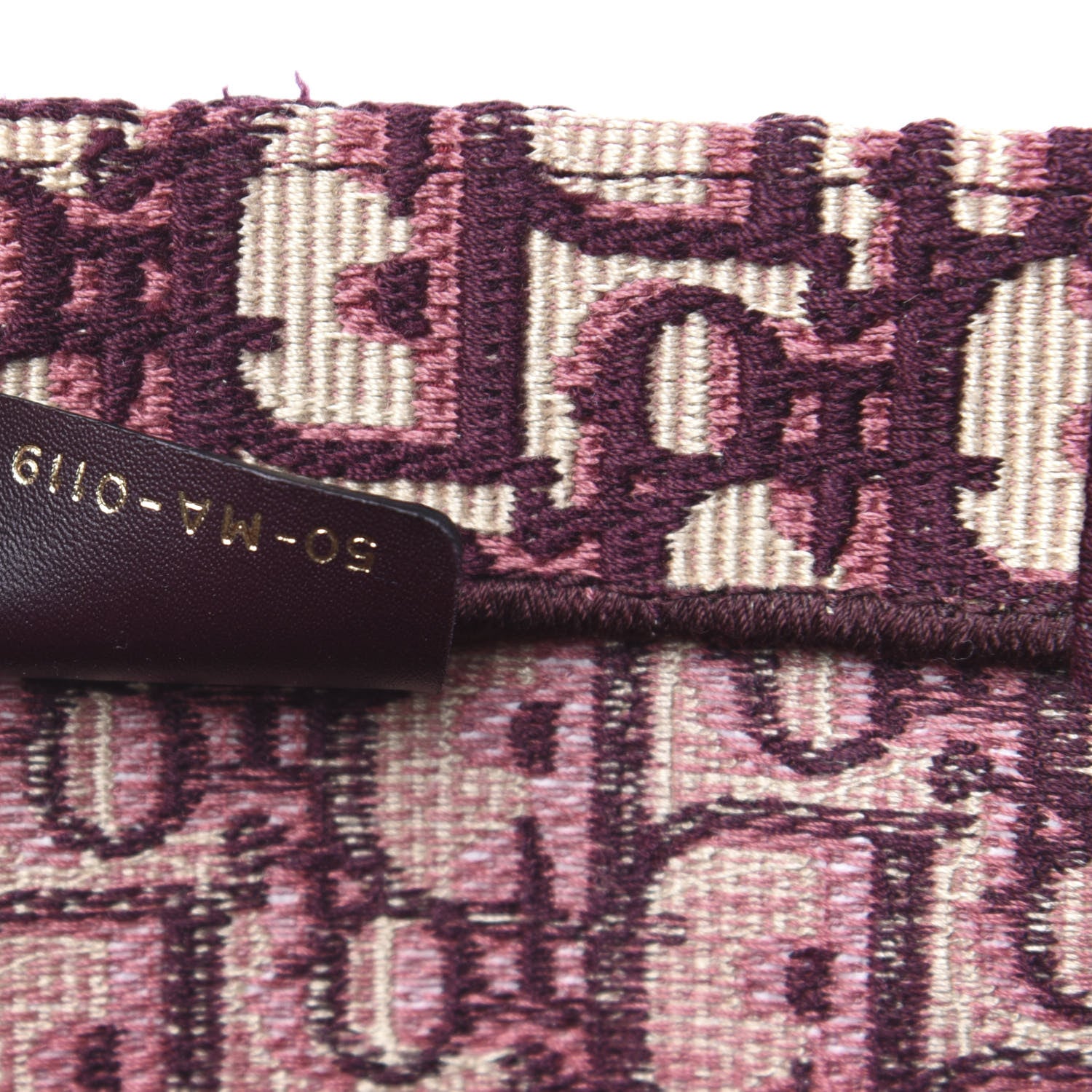 Christian Dior Oblique Large Book Tote Burgundy Multicolor 7 of 12