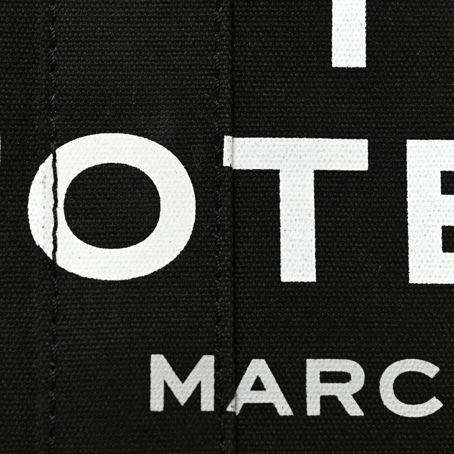 Cotton Canvas Large Tote Bag Black