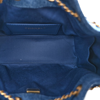 Chanel Washed Denim Quilted Mini Chanel 25 Handbag Blue 5 of 11