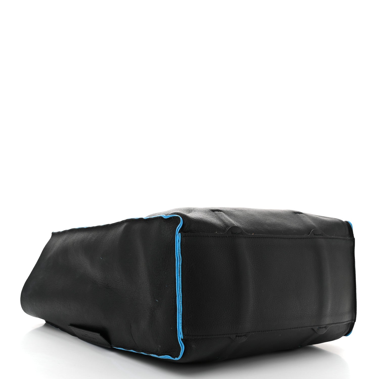 Balenciaga Veau Baltimore Double Sided Small Everyday Tote Bleu Turquoise Black 8 of 21