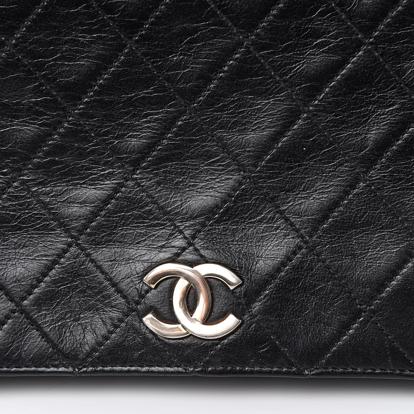 Lambskin Quilted Small Single Flap Black