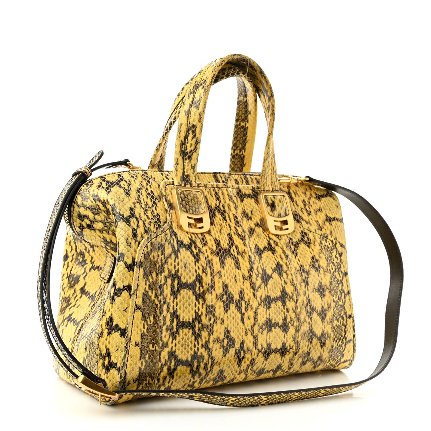 Snakeskin Small Chameleon Tote Yellow