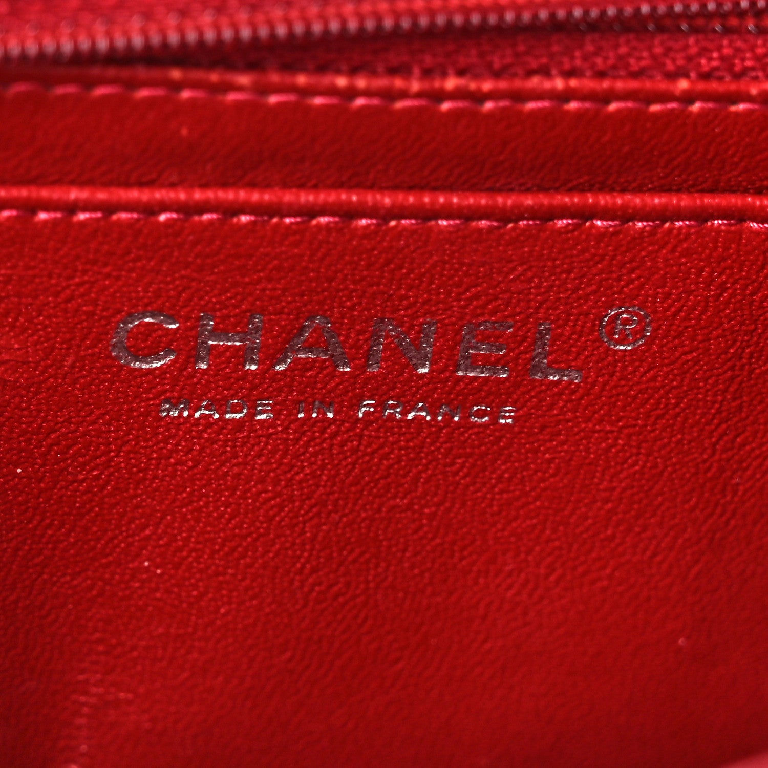 Chanel Patent Calfskin Quilted Mini Rectangular Flap Red 7 of 9
