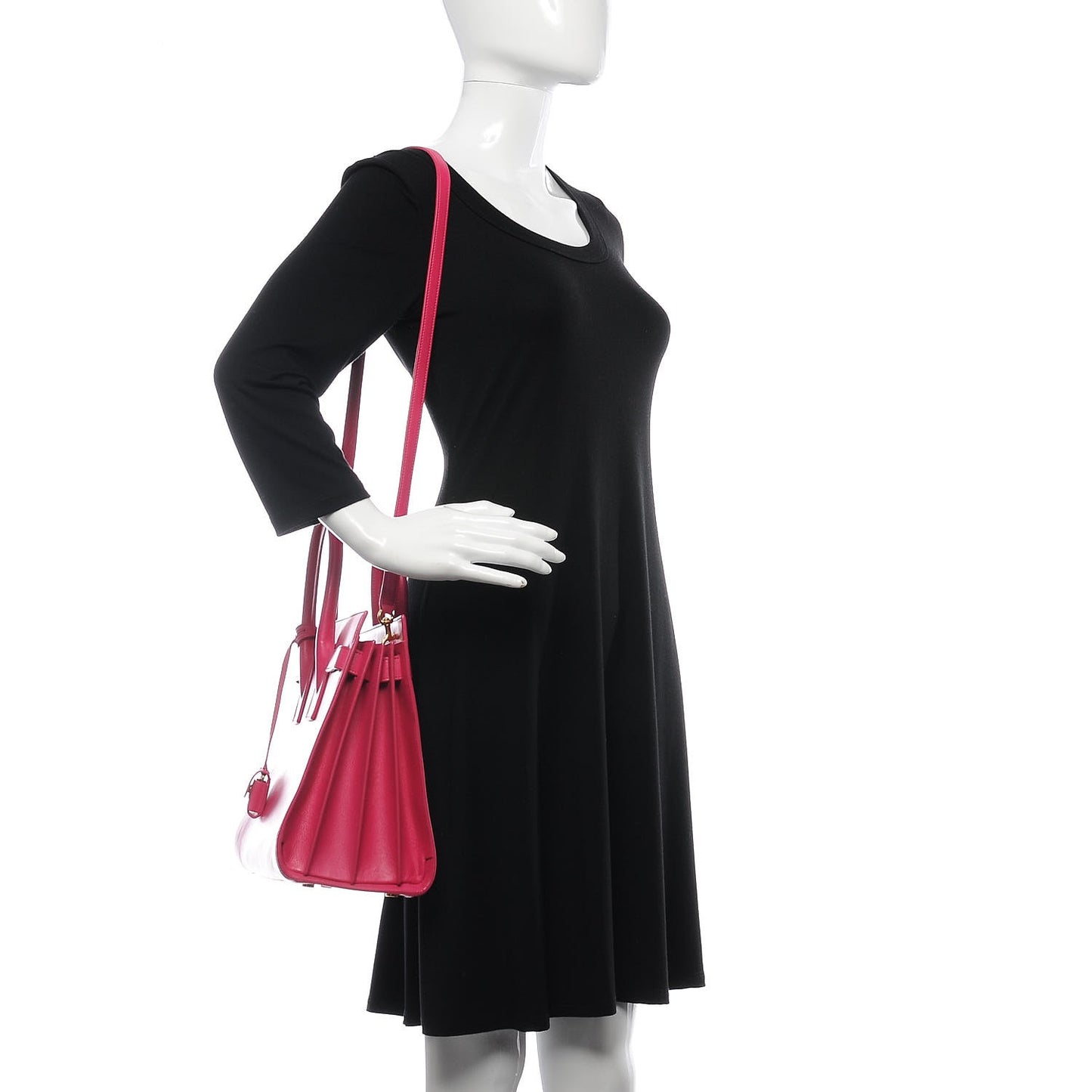 Calfskin Small Sac De Jour Lipstick Fuchsia