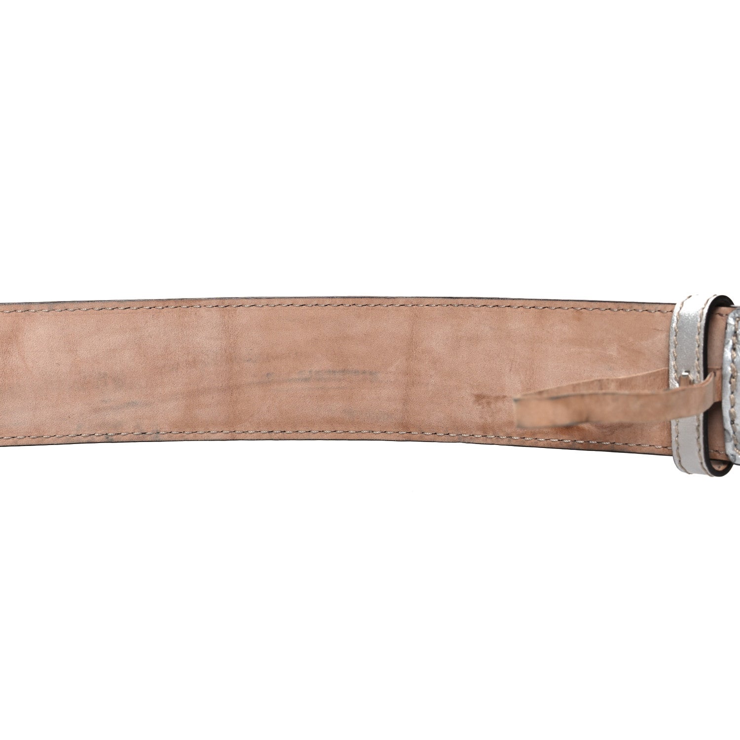 Gucci Metallic Guccissima Interlocking G Belt 90 36 6 of 7