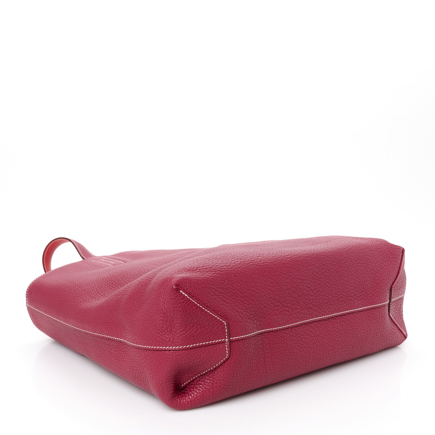 Hermes Taurillon Clemence Double Sens 36 Reversible Tote Rubis Bougainvillea 7 of 15