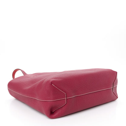 Hermes Taurillon Clemence Double Sens 36 Reversible Tote Rubis Bougainvillea 7 of 15