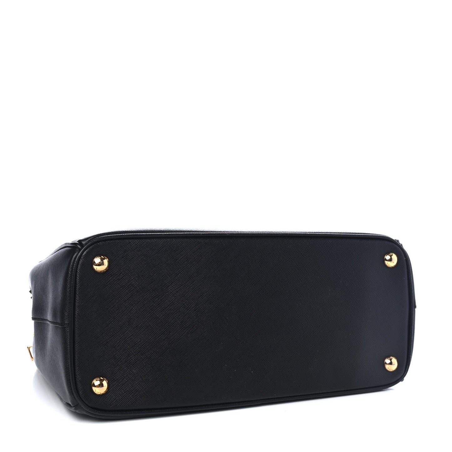 Saffiano Small Galleria Double Zip Tote Black