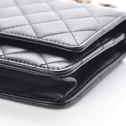Chanel Lambskin Quilted Trendy CC Wallet On Chain WOC Black 11 of 12