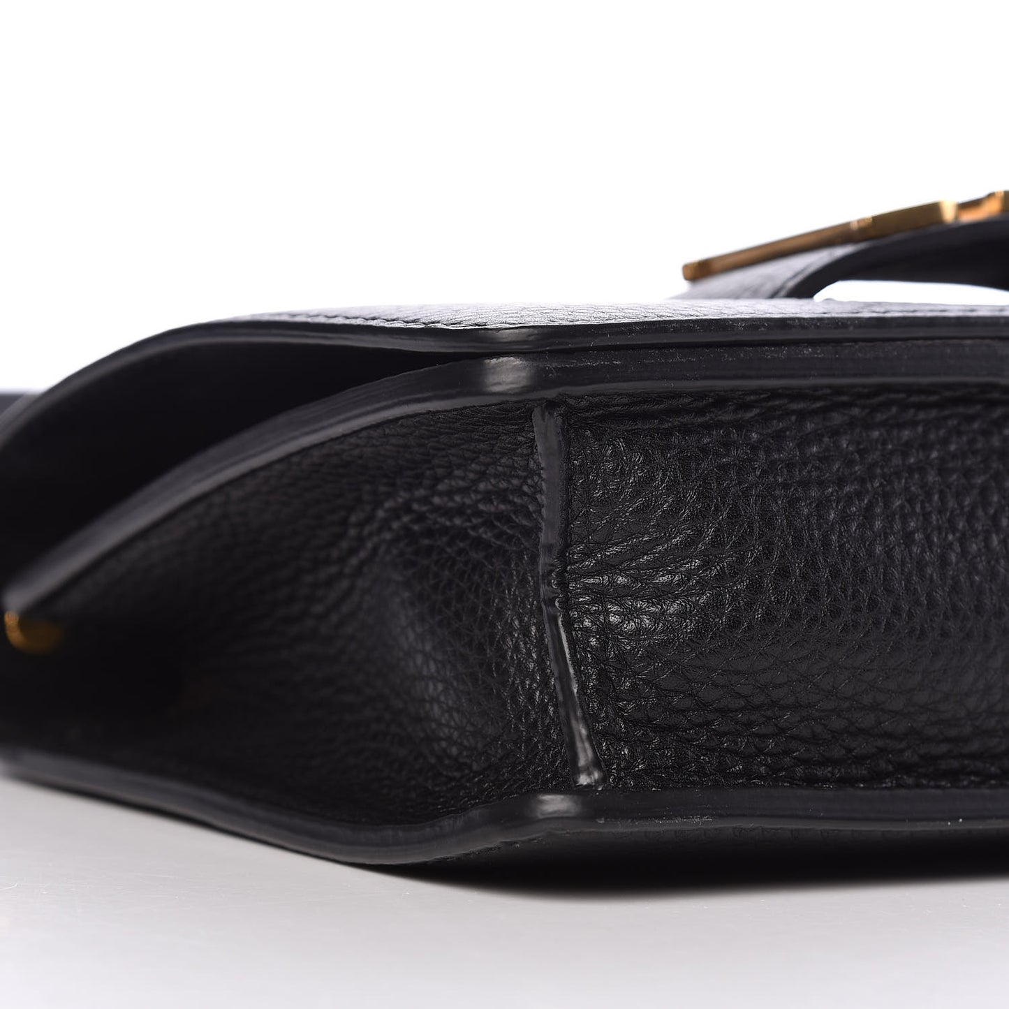 Grained Calfskin Dio(r)evolution Top Handle Flap Bag Black