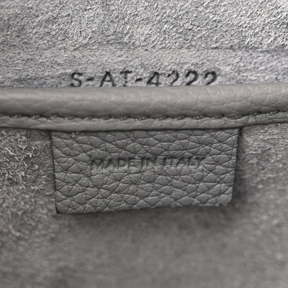 Celine Drummed Calfskin Nano Luggage Kohl 7 of 13