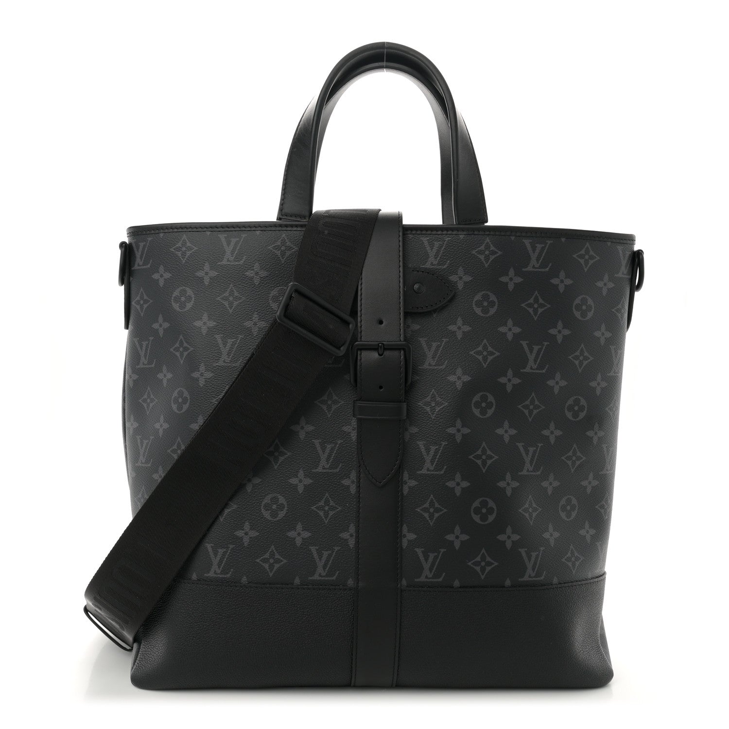 Louis Vuitton Monogram Eclipse Saumur Tote Black 1 of 11