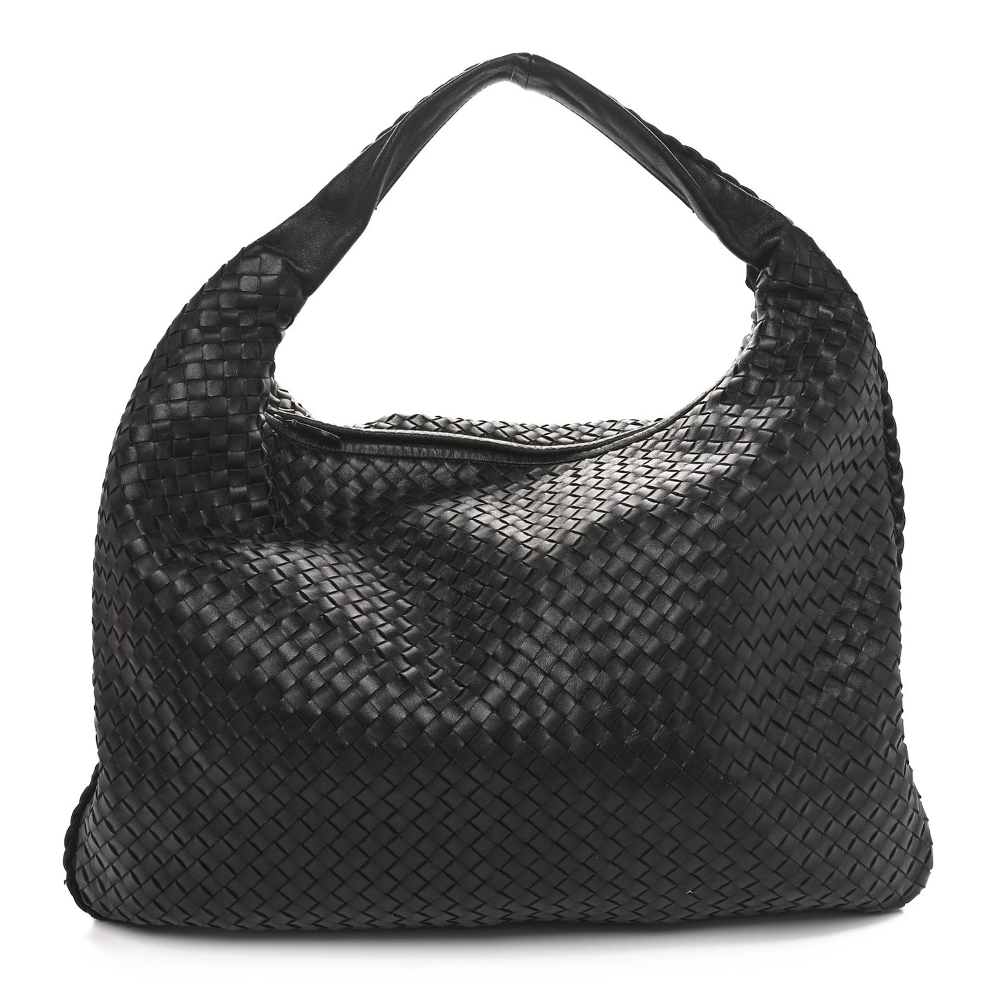 Nappa Intrecciato Maxi Veneta Hobo Black