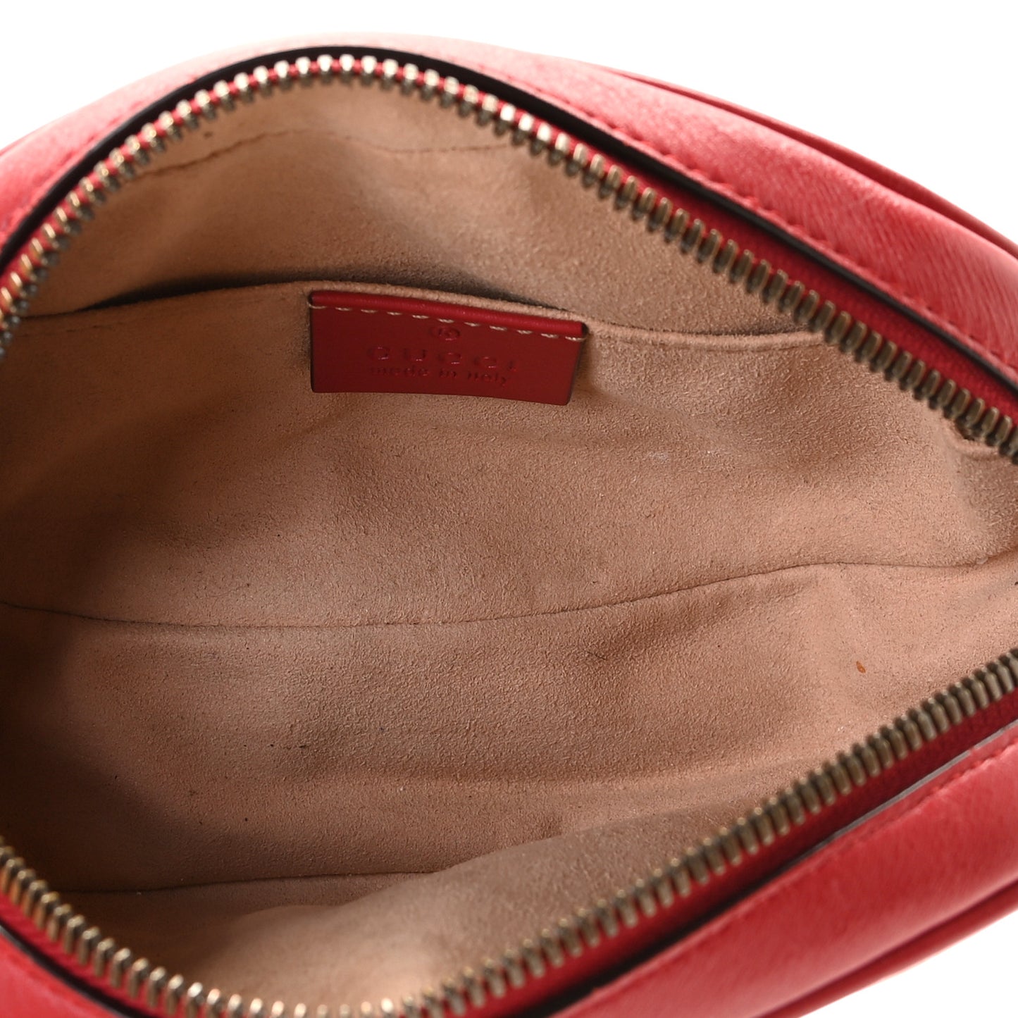 Calfskin Matelasse GG Marmont Belt Bag 85 34 Hibiscus Red