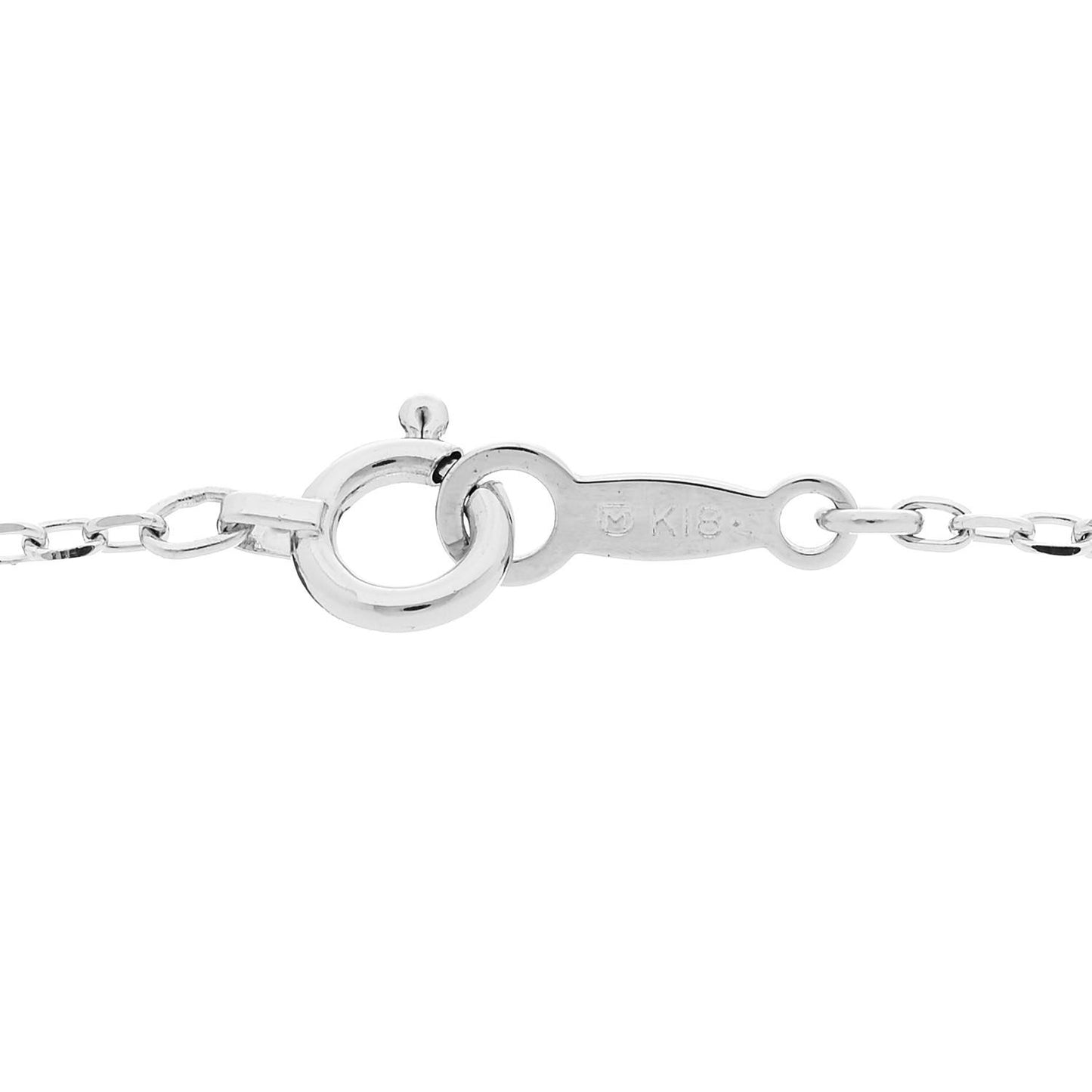 18K White Gold Akoya Cultured Pearl 8-8.5mm Single Pendant Necklace