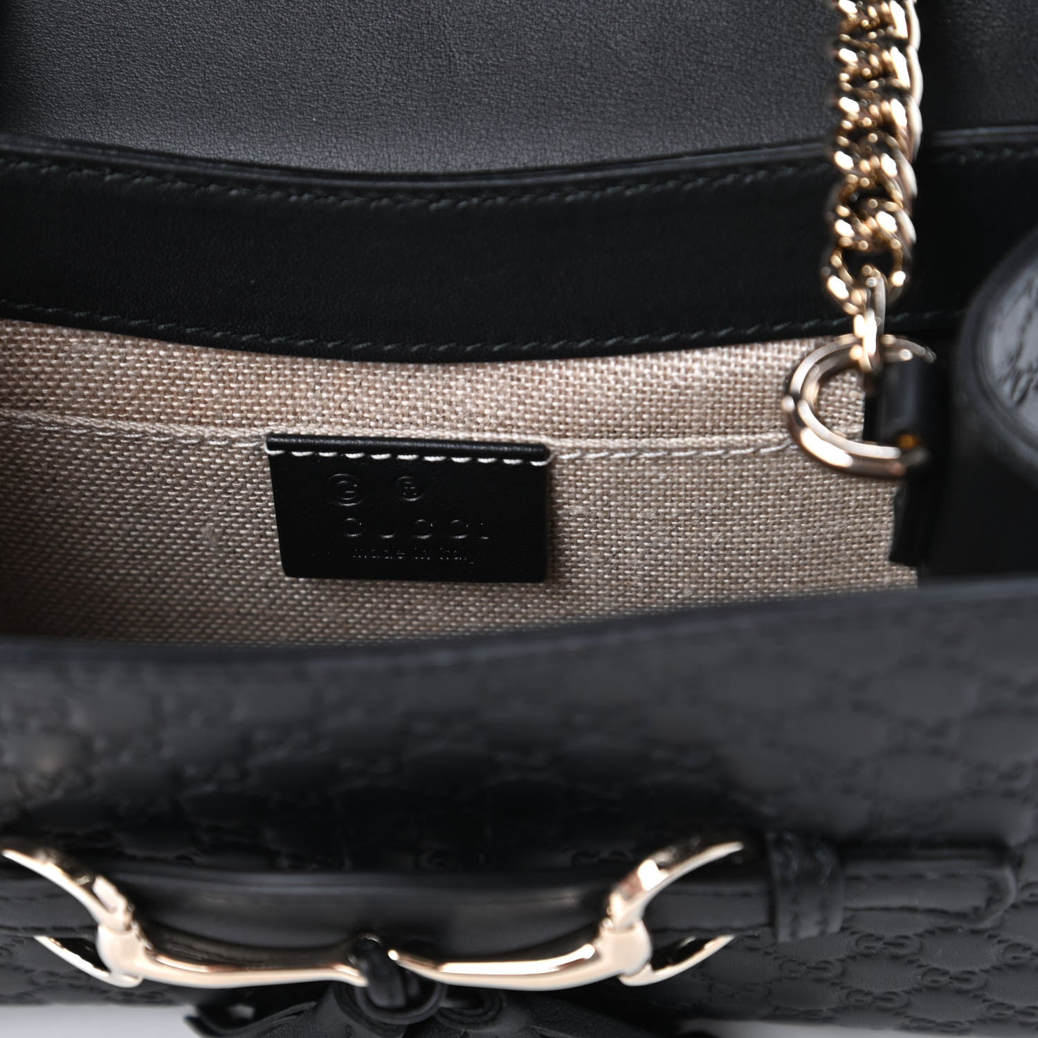 Gucci Microguccissima Mini Emily Shoulder Bag Black 8 of 10