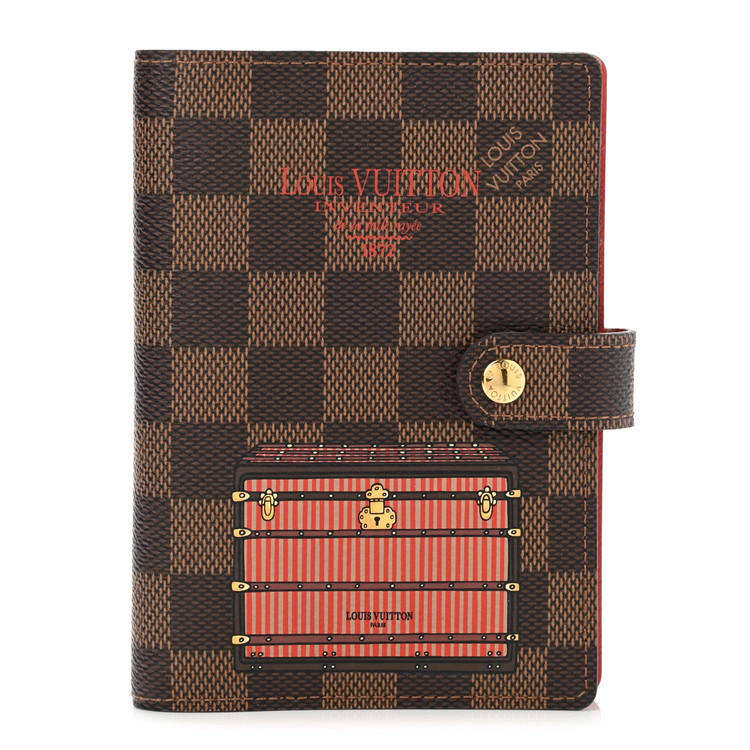 Louis Vuitton Damier Ebene Trunks and Bags Small Ring Agenda 1 of 6