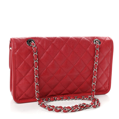 Chanel Caviar Quilted Medium French Riviera Flap Red 2 of 4