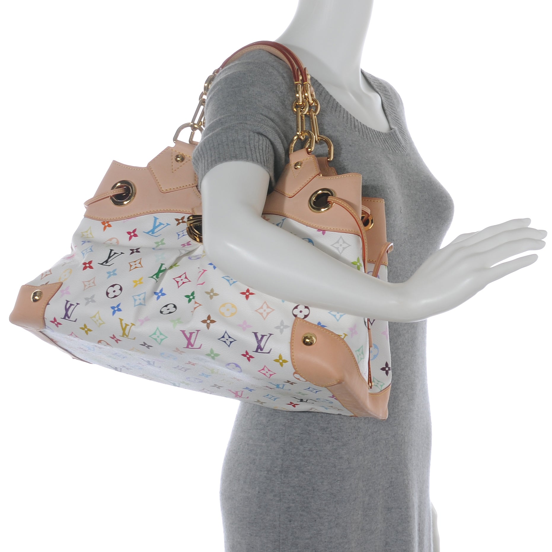 Louis Vuitton Monogram Multicolor Ursula White 2 of 7