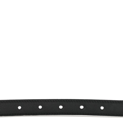 Gucci Calfskin Pearl Double G 20mm Belt 75 30 Black Cream 4 of 6