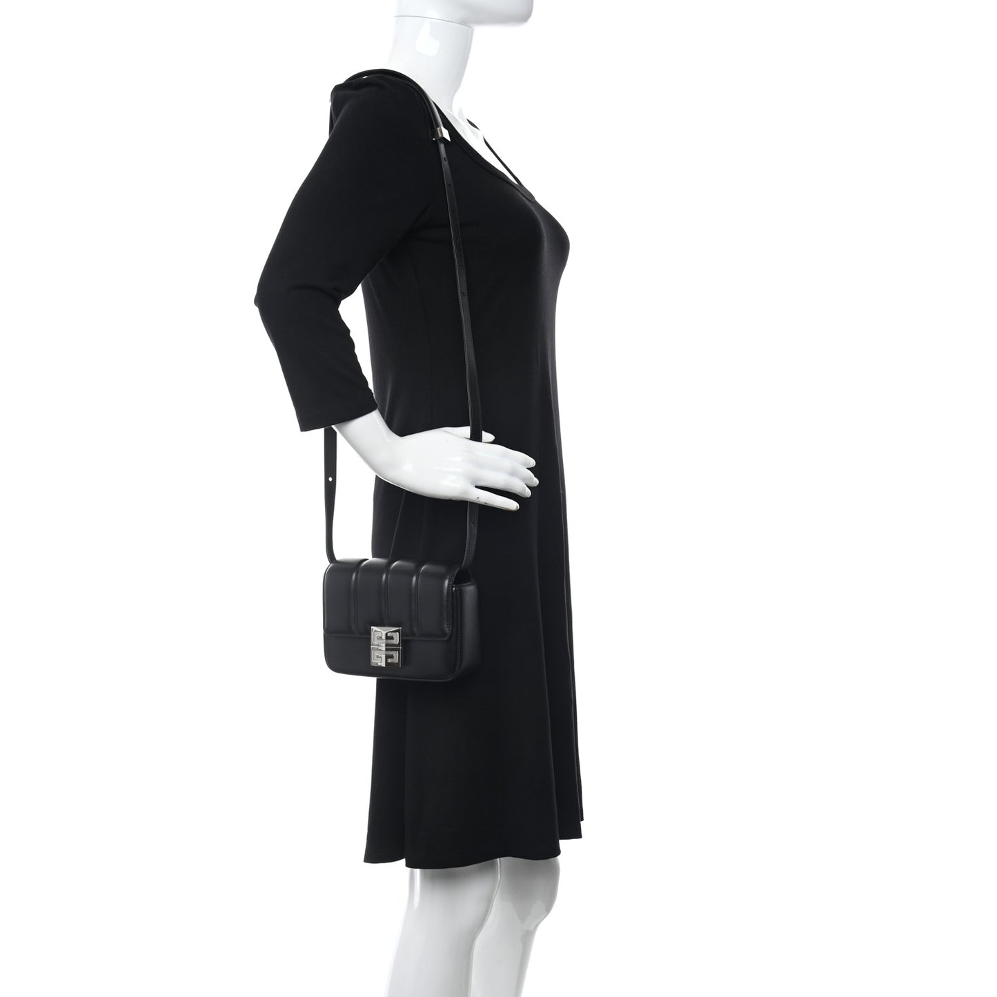 Lambskin 4G Small Padded Crossbody Bag Black