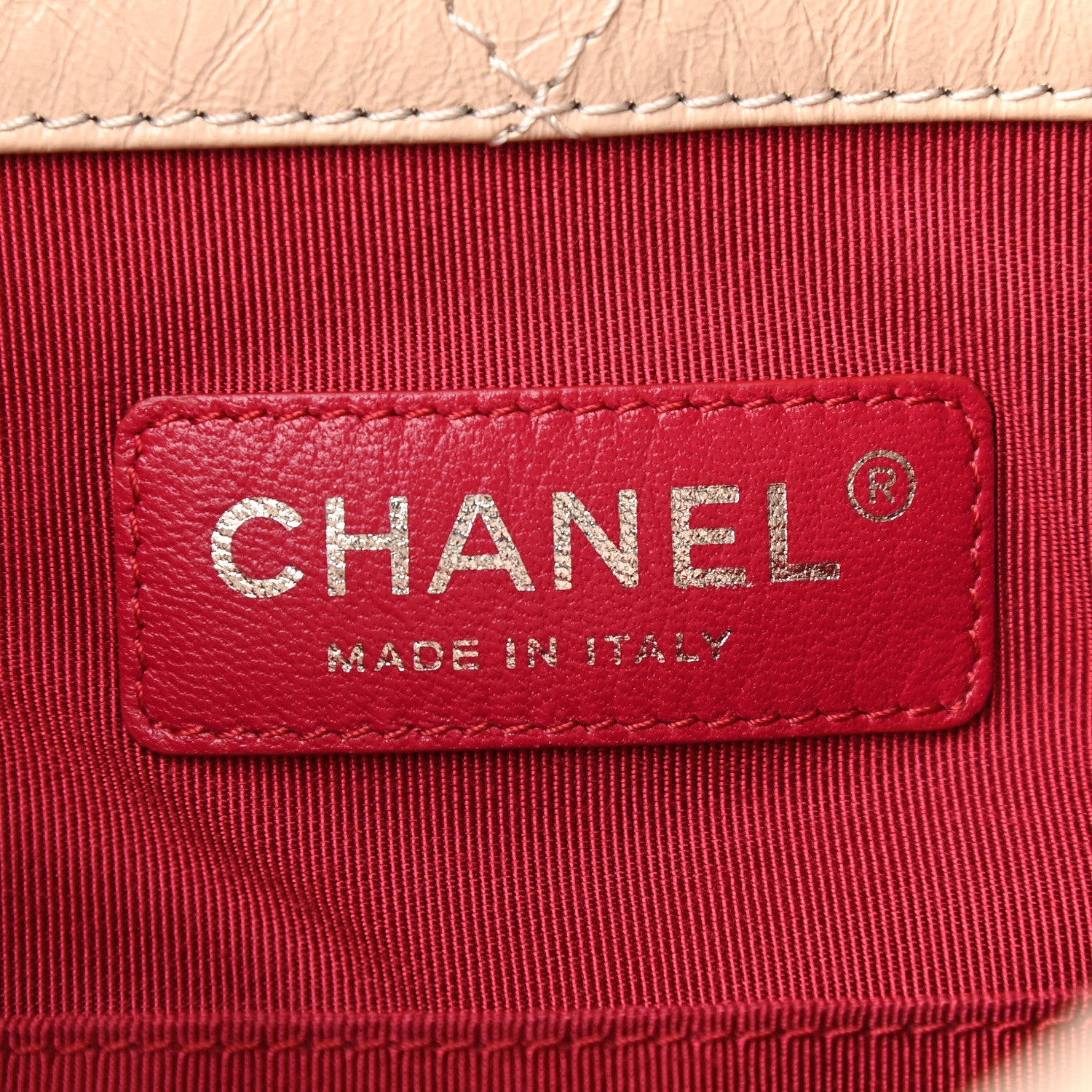Chanel Aged Calfskin Quilted Small Gabrielle Backpack Beige Black 6 of 9