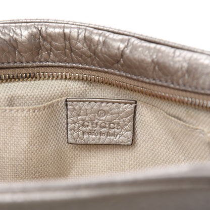 Gucci Metallic Pebbled Calfskin Small Soho Disco Bag Golden Beige 12 of 14