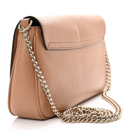 Gucci Pebbled Calfskin Medium Soho Flap Crossbody Camelia 3 of 12