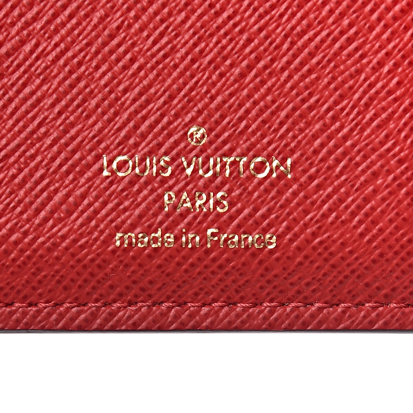 Damier Ebene Victorine Wallet Red