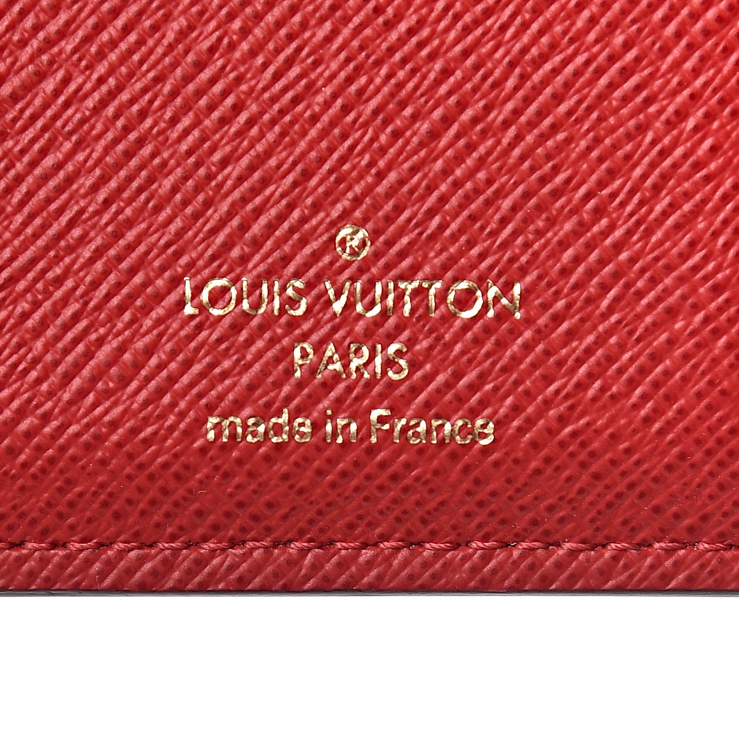 Louis Vuitton Damier Ebene Victorine Wallet Red 6 of 12