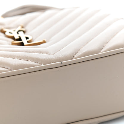 Saint Laurent Calfskin Matelasse Monogram Lou Camera Bag Dark Beige 5 of 5