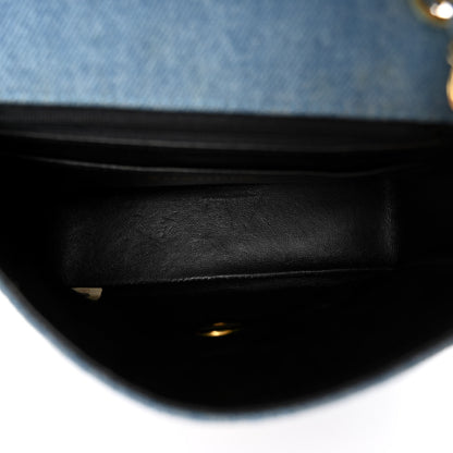 Chanel Denim Quilted Mini Square Flap Blue 5 of 10