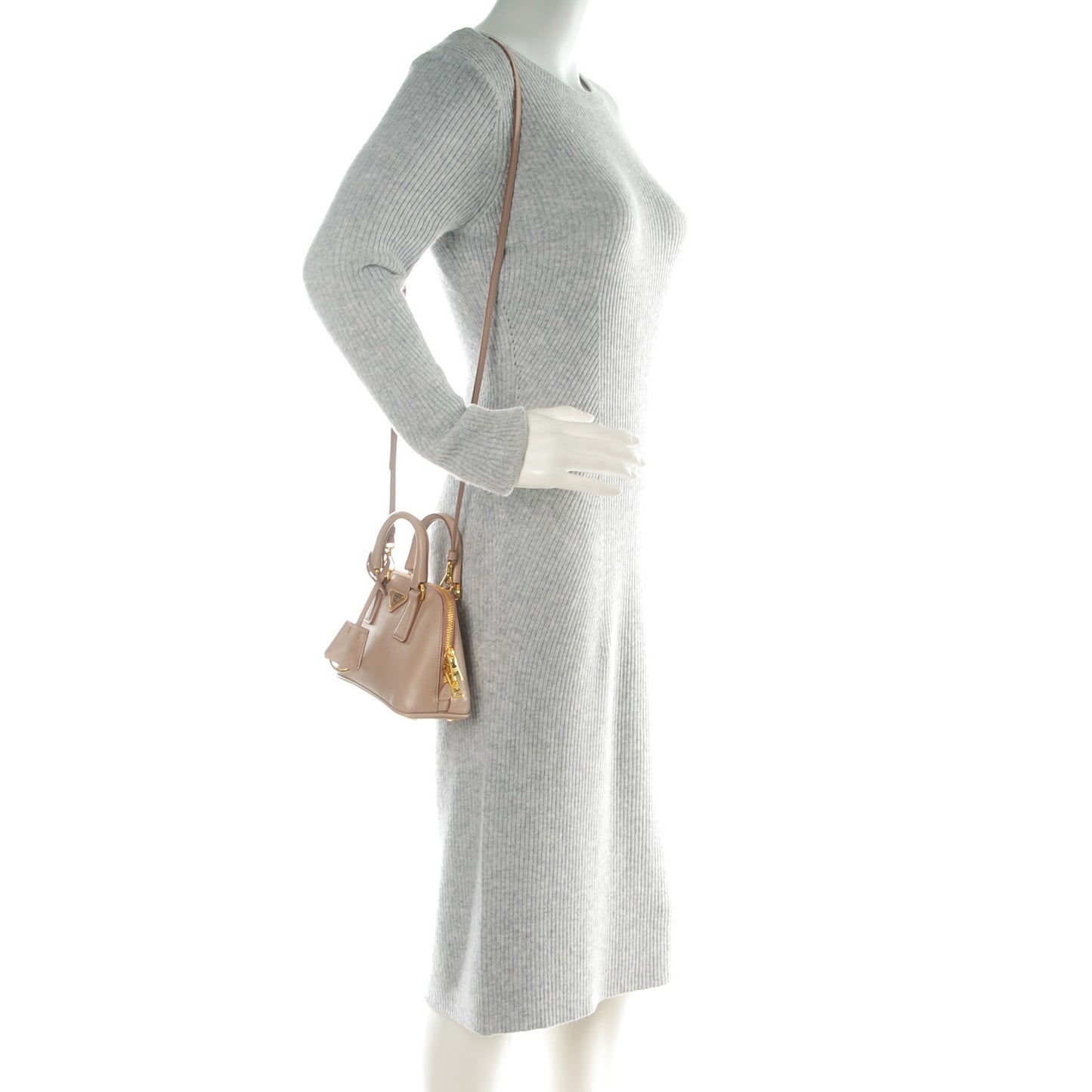 Saffiano Lux Mini Promenade Tote Cammeo