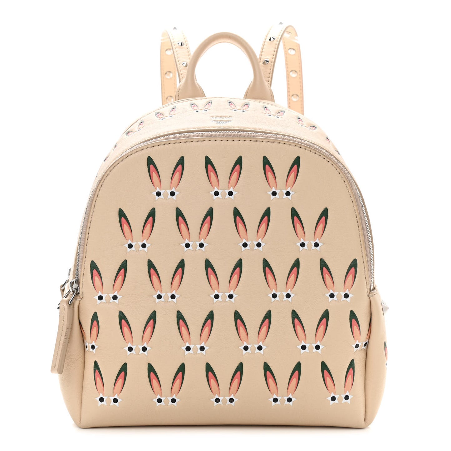 Lambskin Star Eyed Bunny Mini Backpack Natural
