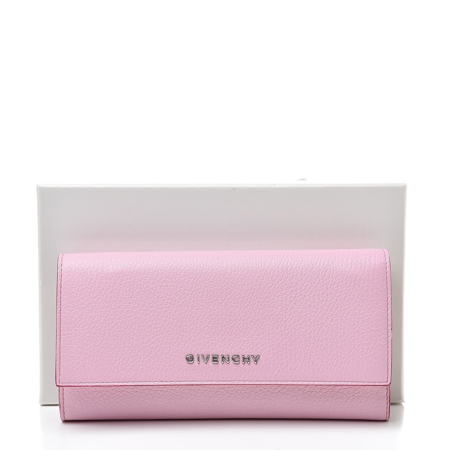 Givenchy Goatskin Pandora Flap Continental Wallet Bright Pink 11 of 11