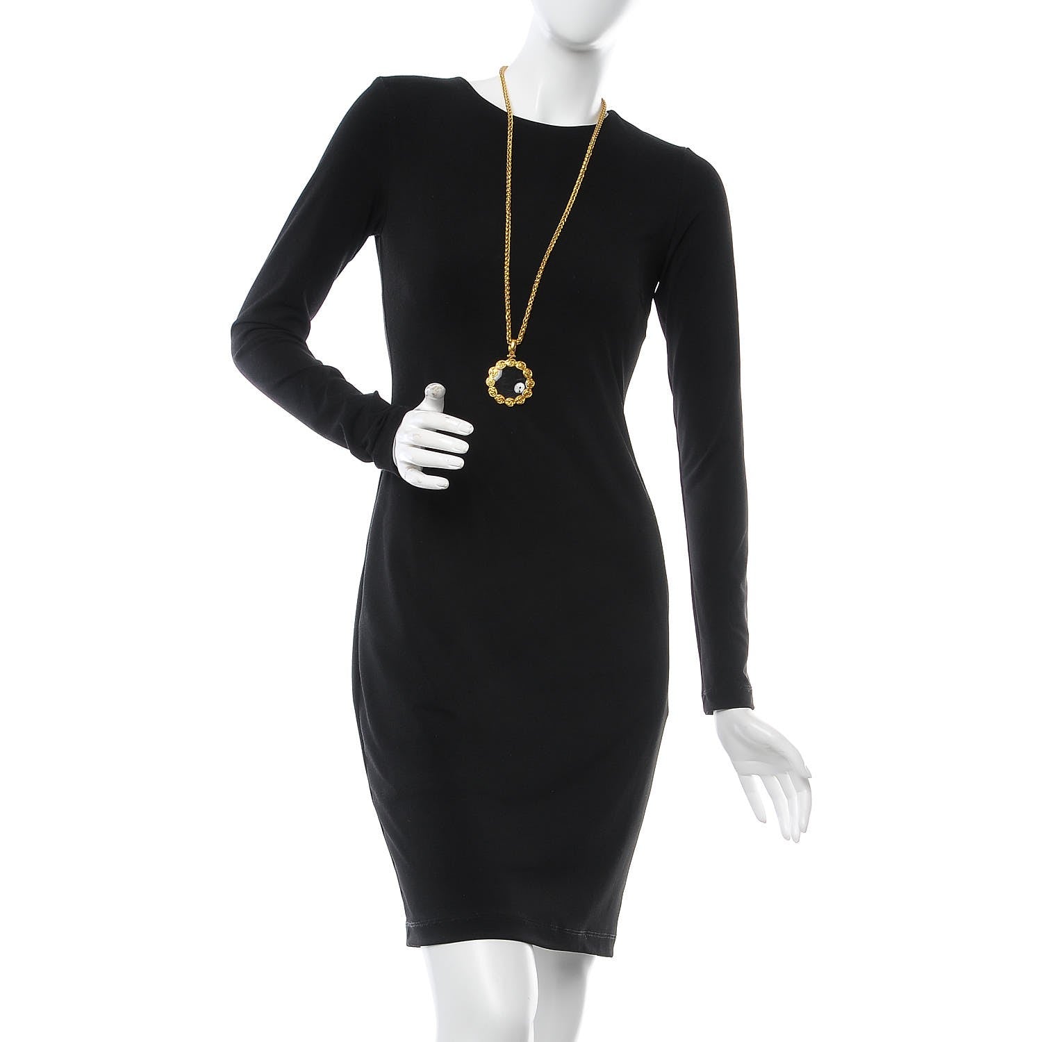 Chanel Loupe Magnifying Glass Necklace Gold 2 of 6
