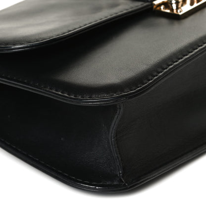 Valentino Garavani Vitello Medium Glam Lock Rockstud Flap Black 11 of 12
