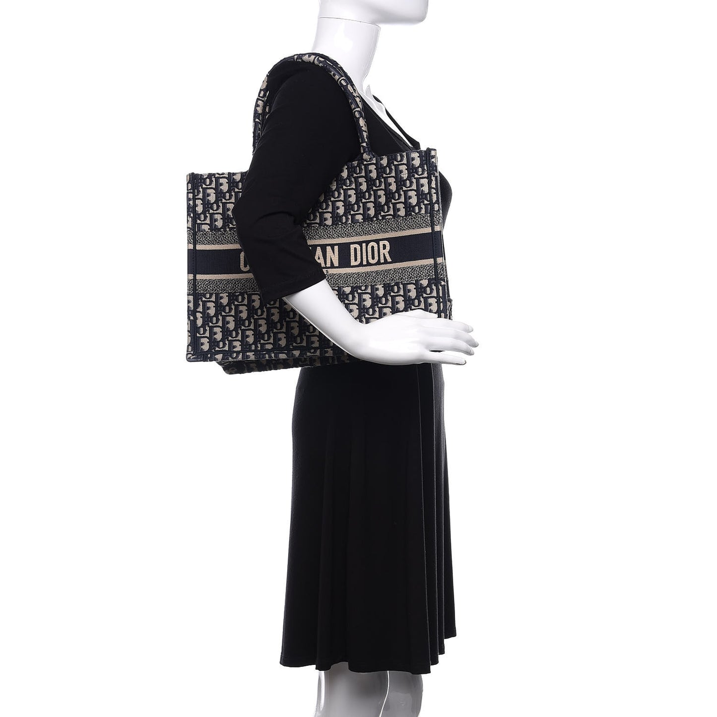 Oblique Medium Book Tote Blue Multicolor