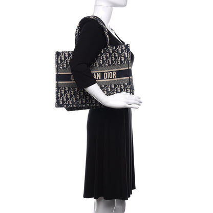 Christian Dior Oblique Medium Book Tote Blue Multicolor 2 of 10
