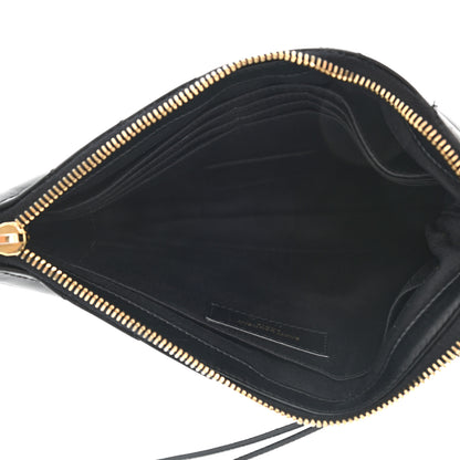 Saint Laurent Calfskin Matelasse Chevron Monogram A5 Wristlet Black 5 of 11