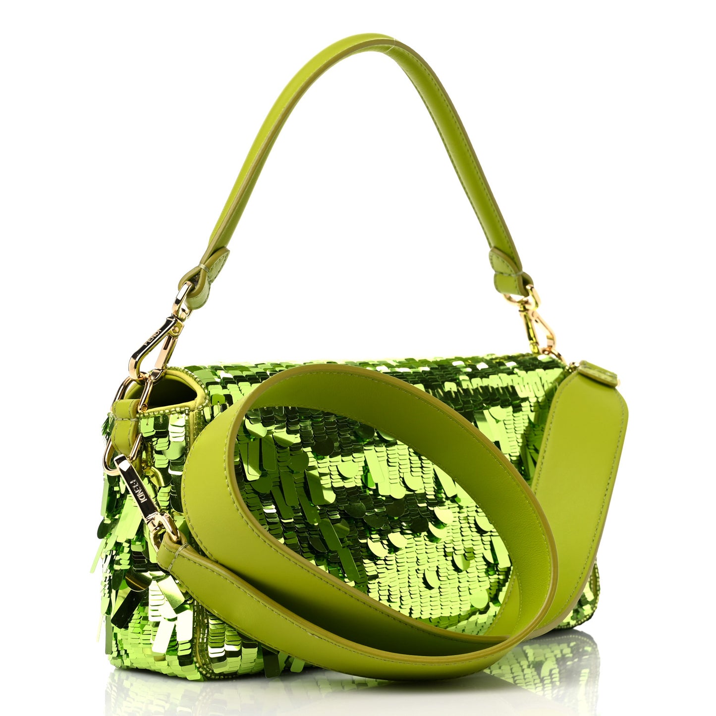 Sequin Paillettes Vitello Grace Sex and the City Baguette Wasabi