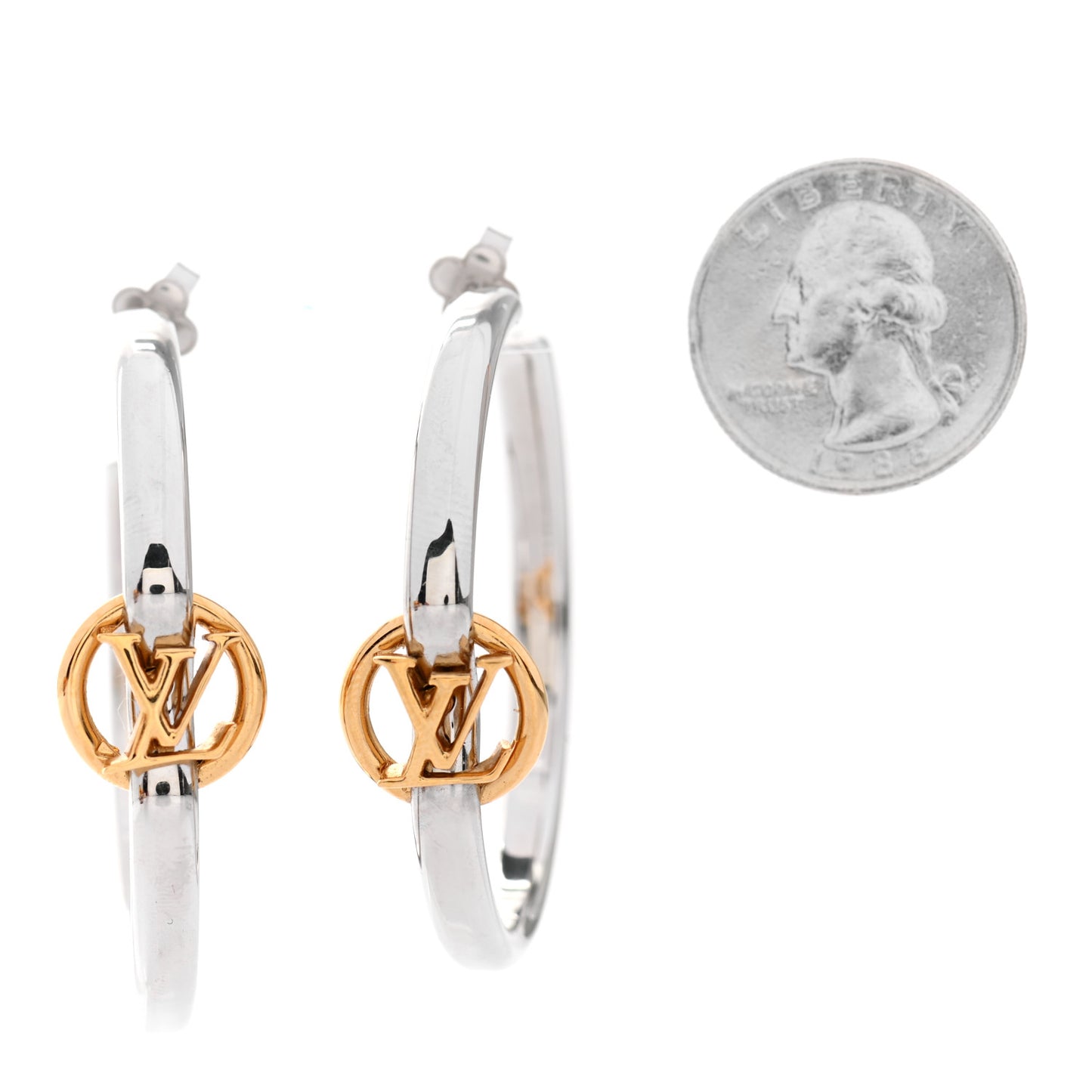 My LV Hoop Earrings Silver