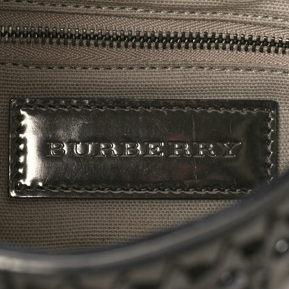Burberry Metallic Nova Check Patent Hobo Pewter 5 of 12