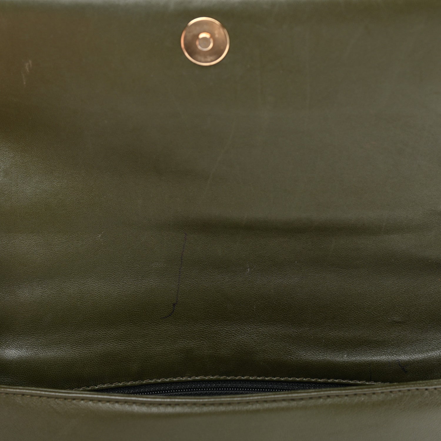 Chanel Lambskin Quilted CC Chocolate Bar Flap Green 12 of 12