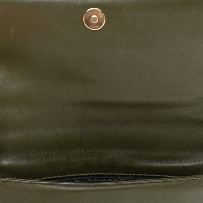 Chanel Lambskin Quilted CC Chocolate Bar Flap Green 12 of 12