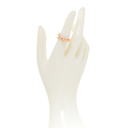 Tiffany 18K Rose Gold Knot Double Row Ring 54 7 2 of 4