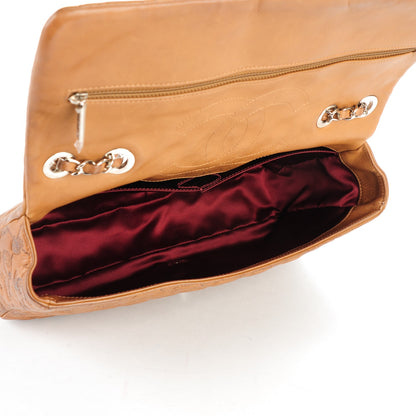 Chanel Calfskin Embossed Lucky Symbols Large Flap Brown 5 of 7