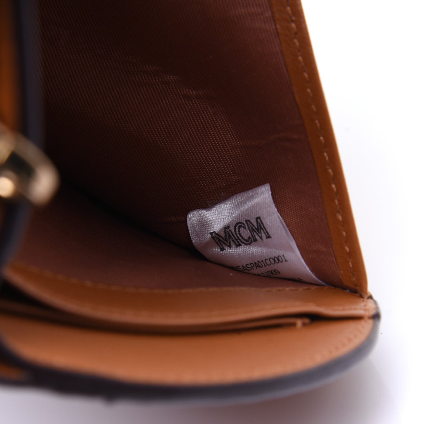 Visetos Small Patricia Round Crossbody Wallet Cognac