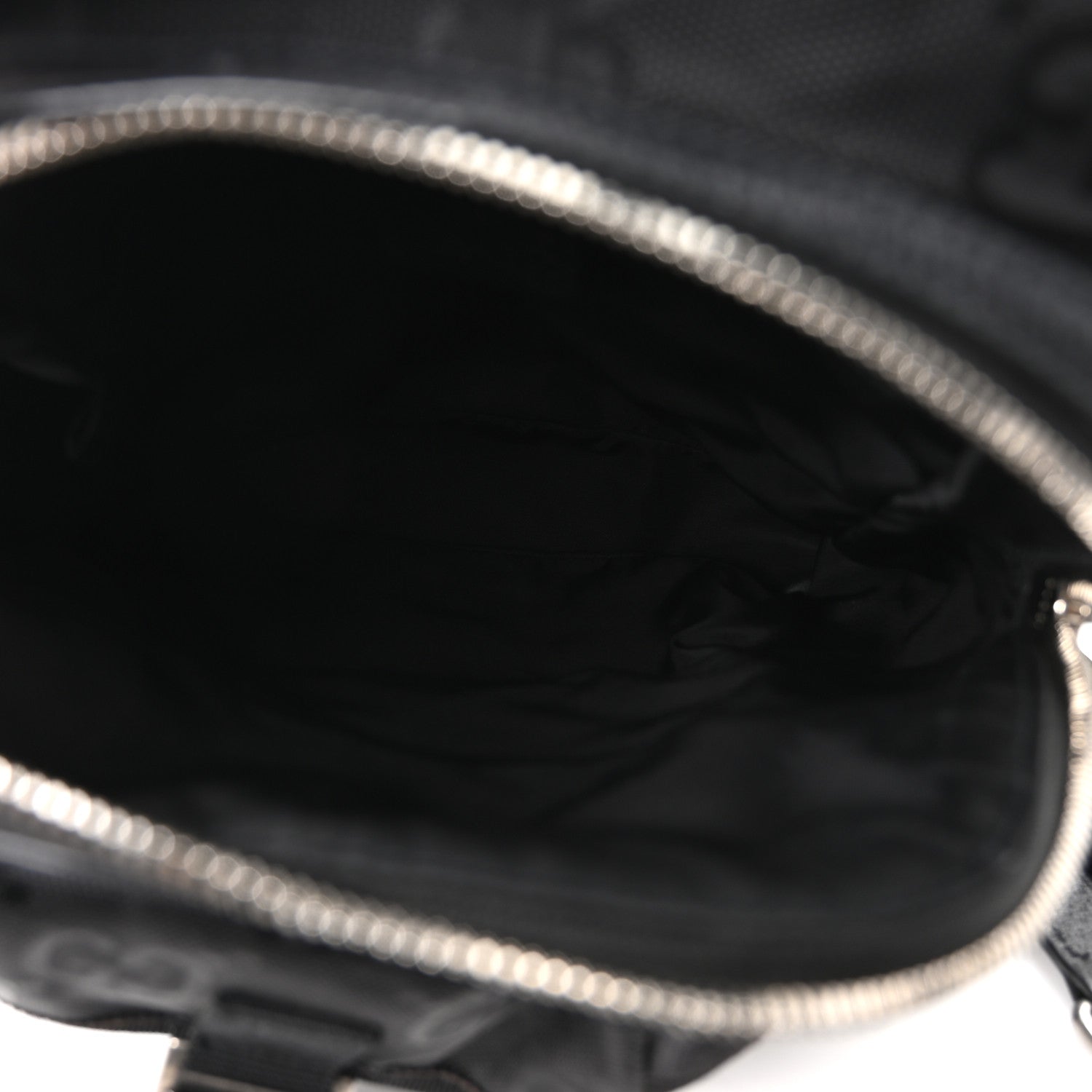 Gucci Econyl Nylon Monogram Off The Grid Sling Backpack Black 4 of 10